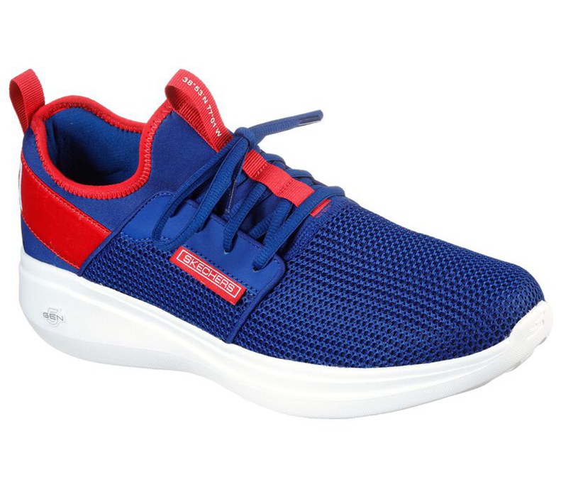 Skechers Gorun Fast - Switching Usa - Mens Running Shoes Blue/Red [AU-AO7336]